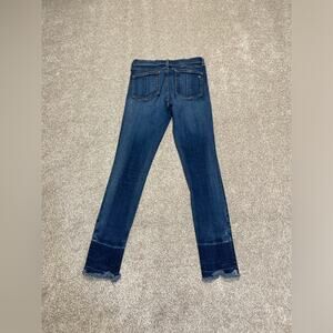 Rag & Bone 10 inch capri jeans sz 27 dark wash blue jeans Frey edge